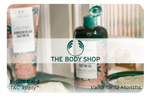 Body shop e discount gift card